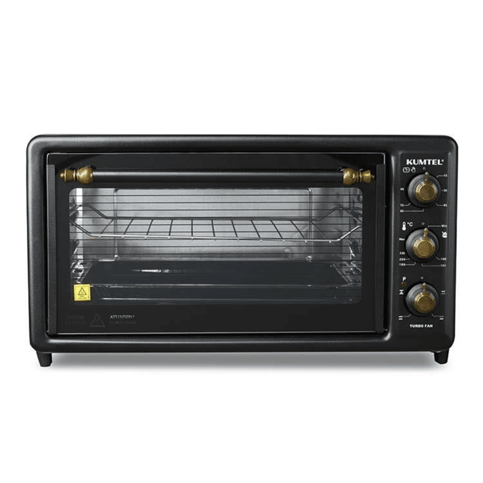24aygaranti1 RESIGILAT - Cuptor electric Kumtel LX-3525RN Rustic, 40 litri, 1800 W, Convectie, Iluminare interioara, Timer, Negru - imagine 1