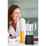 Blender Kumtel HTB-01, 600 W, 1,5 l, 2 trepte de viteza, functie Pulse, recipient masurare 50 ml, negru - imagine 4