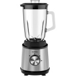Blender Kumtel HTB-03, 800 W, cana 1,5 l, pahar 0,6 l, 2 trepte de viteza, functie Pulse, recpient masurare 50 ml, alb - imagine 2