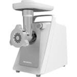 Masina de tocat carne Kumtel HMG-02, 2000 W, 2,7 kg/min, Lame din oțel inoxidabil, alb/inox - imagine 4