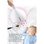 Aspirator anti-acarieni Kumtel HMVC-01, 450 W,  8.000 vibrații/min, lampă UV, aer cald, 4 roti, alb - imagine 3