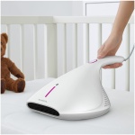 Aspirator anti-acarieni Kumtel HMVC-01, 450 W,  8.000 vibrații/min, lampă UV, aer cald, 4 roti, alb - imagine 6