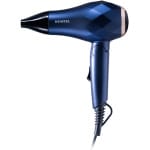 Uscător de păr de călătorie Kumtel Diamond Dry 1000W C, Maner și concentrator pliabil, ușor, compact și puternic, cu siguranță pentru întrerupere termică, setări de 2 viteze, bleumarin - imagine 6