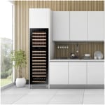 Racitor de vinuri Dunavox DAVG-114.288DB.TO, Gama GLANCE, 2 Zone de temperatura, Culoare Black Glass, 178.4 cm Inaltime, Volum total sticle 114 - imagine 6