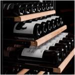 Vitrina de vin Dunavox DXB-65.154DB.TO, Gama Balance, Culoare Sticla Neagra, Nr.zone temperatura 2, Inaltime 123,3 cm, Nr. Sticle 65, Maner Push to Open - imagine 8