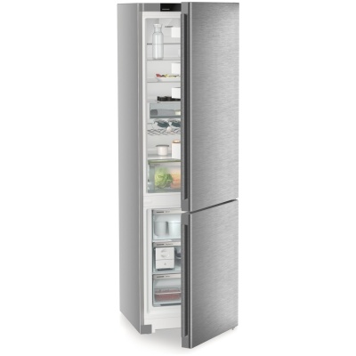 Combina Independenta Liebherr CNsdb 5723, Clasa Valorica Plus, Culoare Inox, Clasa de eficienta energetica B, Înălțime 201.5 cm, Volum total 371 l, Nr. Sertare in congelator 3, Emisii de zgomot acustic 34 dB, Greutate  84 kg