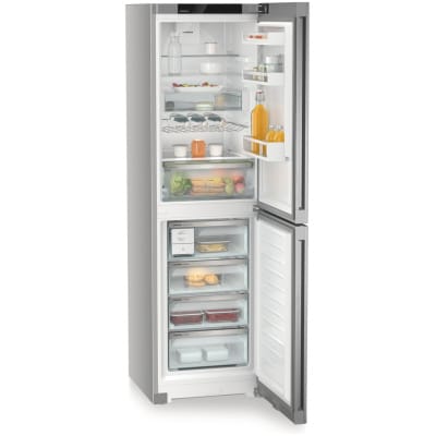 Combina Independenta Liebherr CNsfc 573i, Clasa Valorica Plus, Culoare SteelFinish, Clasa de eficienta energetica C, Înălțime 201.5 cm, Volum total 359 l, Nr. Sertare in congelator 4, Emisii de zgomot acustic 31 dB, Greutate  79.4 kg