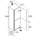 Combina Independenta Liebherr CNsdb 5723, Clasa Valorica Plus, Culoare Inox, Clasa de eficienta energetica B, Înălțime 201.5 cm, Volum total 371 l, Nr. Sertare in congelator 3, Emisii de zgomot acustic 34 dB, Greutate  84 kg - imagine 12