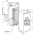 Congelator Incorporabil cu AutoDoor Liebherr SIFNAd 5188 617, Clasa Valorica Peak, Clasa de eficienta energetica D, Înălțime 177 cm, Volum total 213 l, Nr. Sertare in congelator 8, Emisii de zgomot acustic 33 dB, Greutate  75.9 kg - imagine 2