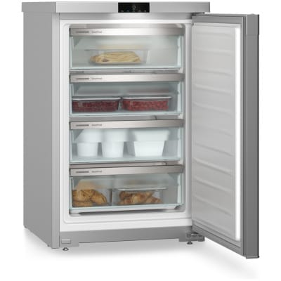Congelator Independent TableTop  Liebherr Fsve 1404, Clasa Valorica Comfort, Culoare steel, Clasa de eficienta energetica E, Înălțime 85 cm, Volum total 107 l, Nr. Sertare in congelator 4, Emisii de zgomot acustic 37 dB, Greutate  35.6 kg