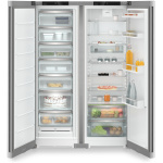 Side-by-Side Independent  Liebherr XRFsf 5220, Clasa Valorica Plus, Culoare SteelFinish, Clasa de eficienta energetica , Înălțime 185.8 cm , Volum total 676 L, Nr. Sertare in congelator 7, Emisii de zgomot acustic , Greutate  133.4 kg