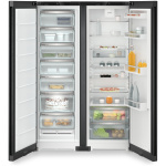 Side-by-Side Independent  Liebherr XRFbd 5220, Clasa Valorica Plus, Culoare BlackSteel, Clasa de eficienta energetica D, Înălțime 185.5 cm , Volum total 676 L, Nr. Sertare in congelator 7, Emisii de zgomot acustic , Greutate  159 kg