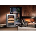 Humidor  Liebherr ZKes 453, Clasa Valorica Humidor, Culoare Glazed door with stainless steel frame, Înălțime 61.2 cm, Volum total , Greutate  30 kg - imagine 5