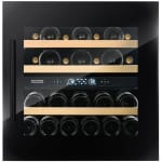 Vitrina de vin Dunavox DVS-25.65DB, Gama Spirit, Culoare Sticla neagra, Nr.zone temperatura 2, Inaltime 59.6 cm, Nr. Sticle 25, Maner Da, WiFi Nu - imagine 2