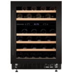 Vitrina de vin Dunavox DAUF-46.145DMB, Gama Flow, Culoare Matt black, Nr.zone temperatura 2, Inaltime 82 cm, Nr. Sticle 46, Maner Da, WiFi Nu - imagine 2