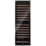 Vitrina de vin Dunavox DX-166.428DBK, Gama Grande, Culoare Sticla neagra, Nr.zone temperatura 2, Inaltime 177 cm, Nr. Sticle 166, Maner Da, WiFi Nu - imagine 2