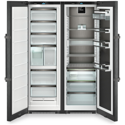 Combina Independenta Liebherr XRFbs 5295, Clasa Valorica Peak, BioFresh, NoFrost, HydroBreeze, InfinitySpring, SoftSystem, Culoare BlackSteel - antracit, 6 Ani Garantie + 10 Ani Compresor