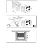 Cuptor electric incorporabil Luxell A68-SF3AA0AMT, 77 litri, 8 functii, Convectie, Timer, Alb - imagine 2