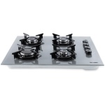 Plita incorporabila Luxell OC88A.L, 4 Arzatoare Gaz, Latime 60 cm, Aprindere Electrica integrata, Sticla Gri - imagine 4