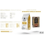 Cafea boabe Addis Ababa Coffee ETHIOPIA SINGLE ORIGIN, prajire medie, intensitate echilibrata, 250g - imagine 2