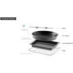 RESIGILAT – Cuptor electric Kumtel LX-9645FA.K Pizza,Rotisor XXL, 70 litri, 2500 W, Rotisor, Convectie, 7 moduri de gatit, geam dublu, negru/inox - imagine 2