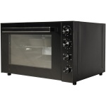 RESIGILAT - Cuptor electric Luxell LX-9645BG Pizza & Rotisor XXL, 70 litri, 2500 W, Convectie, 7 moduri de gatit, Iluminare interioara, Panou sticla, negru - imagine 4