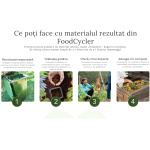 FoodCycler Eco 3, aparat reciclare deseuri alimentare pentru bucatarie, 3.5L, fara miros, gri - imagine 4